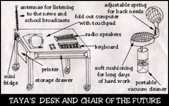 Taya's desk and chair