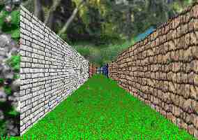 3D garden maze adventure game puzzle view.