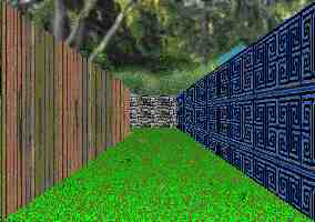 3D garden maze adventure game puzzle view.