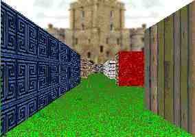 3D garden maze adventure game puzzle view.