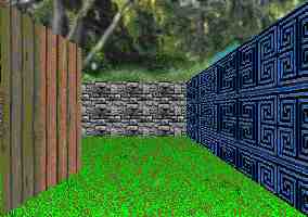 3D garden maze adventure game puzzle view.