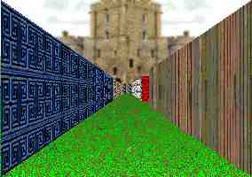 3D garden maze adventure game puzzle view.