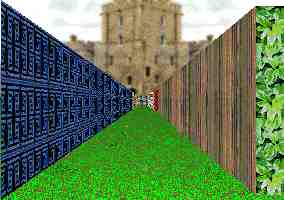 3D garden maze adventure game puzzle view.