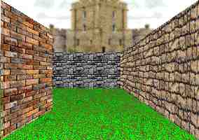 3D garden maze adventure game puzzle view.