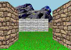 3D garden maze adventure game puzzle view.