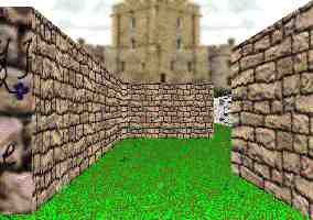 3D garden maze adventure game puzzle view.