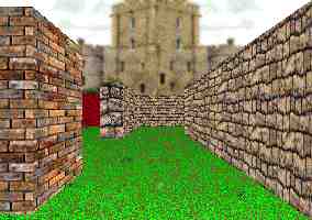 3D garden maze adventure game puzzle view.