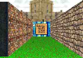 3D garden maze adventure game puzzle view.