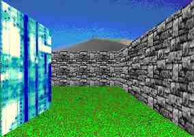 3D garden maze adventure game puzzle view.