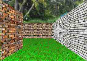 3D garden maze adventure game puzzle view.