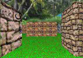 3D garden maze adventure game puzzle view.