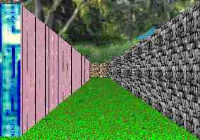 3D garden maze adventure game puzzle view.