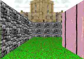 3D garden maze adventure game puzzle view.