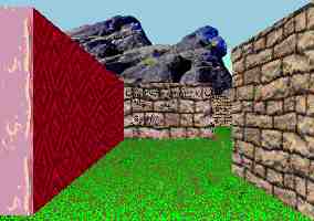 3D garden maze adventure game puzzle view.