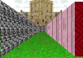 3D garden maze adventure game puzzle view.