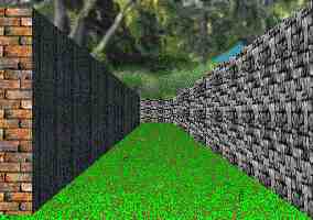 3D garden maze adventure game puzzle view.