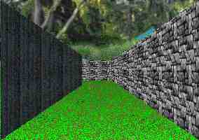 3D garden maze adventure game puzzle view.