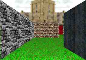 3D garden maze adventure game puzzle view.