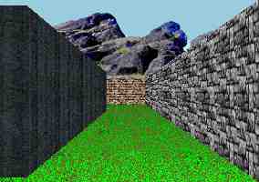 3D garden maze adventure game puzzle view.