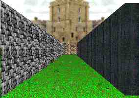 3D garden maze adventure game puzzle view.