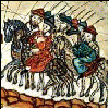 Tapestry depicting Marco Polo's Journey