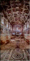 Interior view of the Sistine Chapel