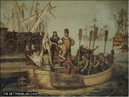 Ferdinand & Isabella with Christopher Columbus