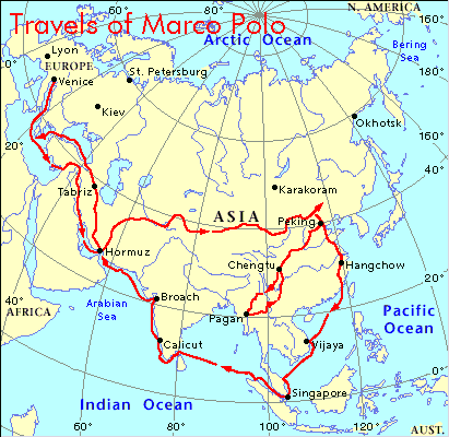 Marco Polo's Route