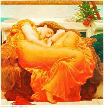 Sir Frederick Leighton's Flaming June