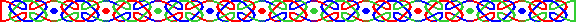 a red, blue and green interlock of celtic knotwork