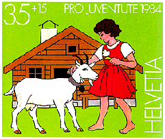 Swiss postage stamp