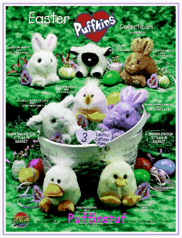 What Easter basket would be complete without Bumper, Chirps, and Bluebelle?