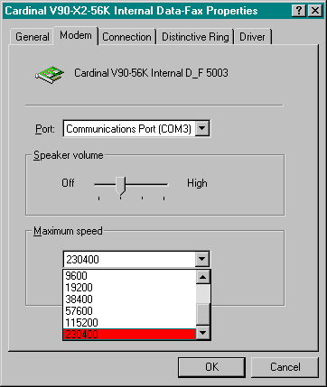 new modem transfer option