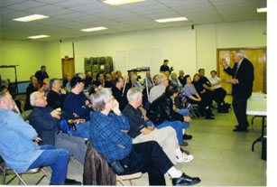 Matt speaking at club meeting