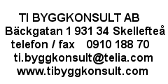 Byggkonsult Torbjrn Isakasson Skellefte