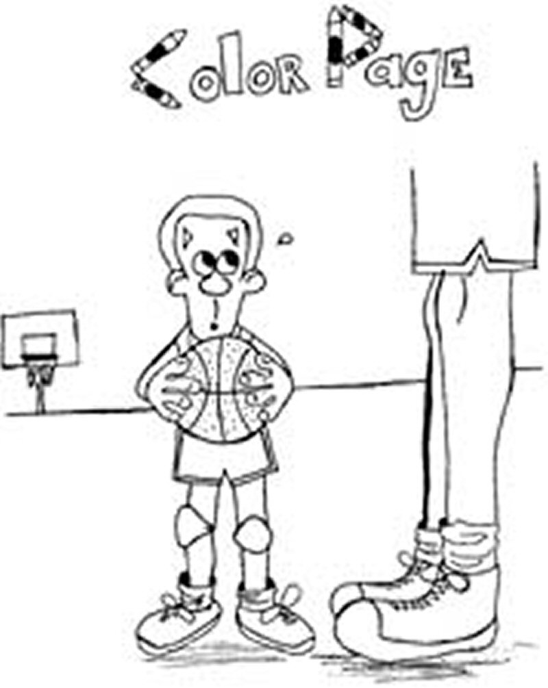 basketball coloring image