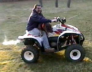 Eddie on the ATV