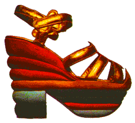 Platform shoe designed by Salvatore Farragamo, 1938