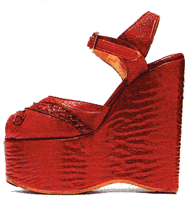 70s platform shoe