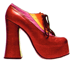 Platform shoe designed by Nina, 1970s