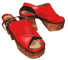 Cork soled clogs of the 1970s