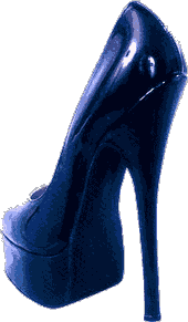 Diva Web, blue platform court shoe