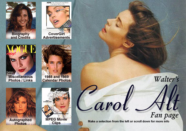 Walter's Carol Alt Fan page logo