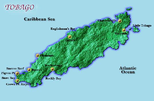 Map of Tobago