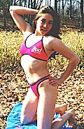 Heather Bailey in red Bud Sport bikini