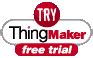 Thingmaker, Try Free, Get Plug-in Here, Button From Thingmaker