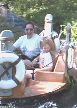 Cathy and Kate at Dollywood, Mother's Day, 1999