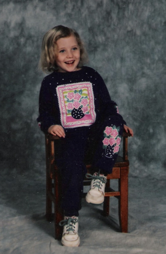 Kate at Rockford Elementary, Blount County, Tennessee, March, 1996