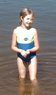 Kate at Yarberry Recreation Area, Tennessee River, Loudon County, Labor Day, 1999