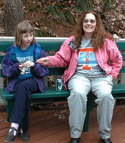 the girls do Dollywood on a budget, bring-your-own-lunch, March 31, 2001